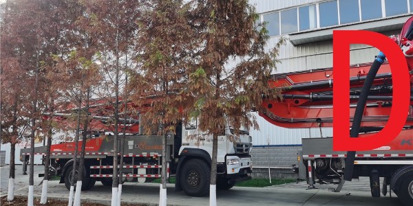 泵車分配系統排油、泄油管路排油