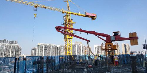 混凝土布料機筑造高樓-科尼樂集團，您正確的選擇